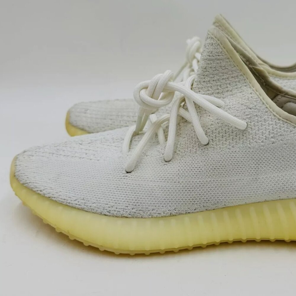 Mens Yeezy Boost 350 V2 TCream/riple White Sneaker Size 9.5 - Picture 12 of 13